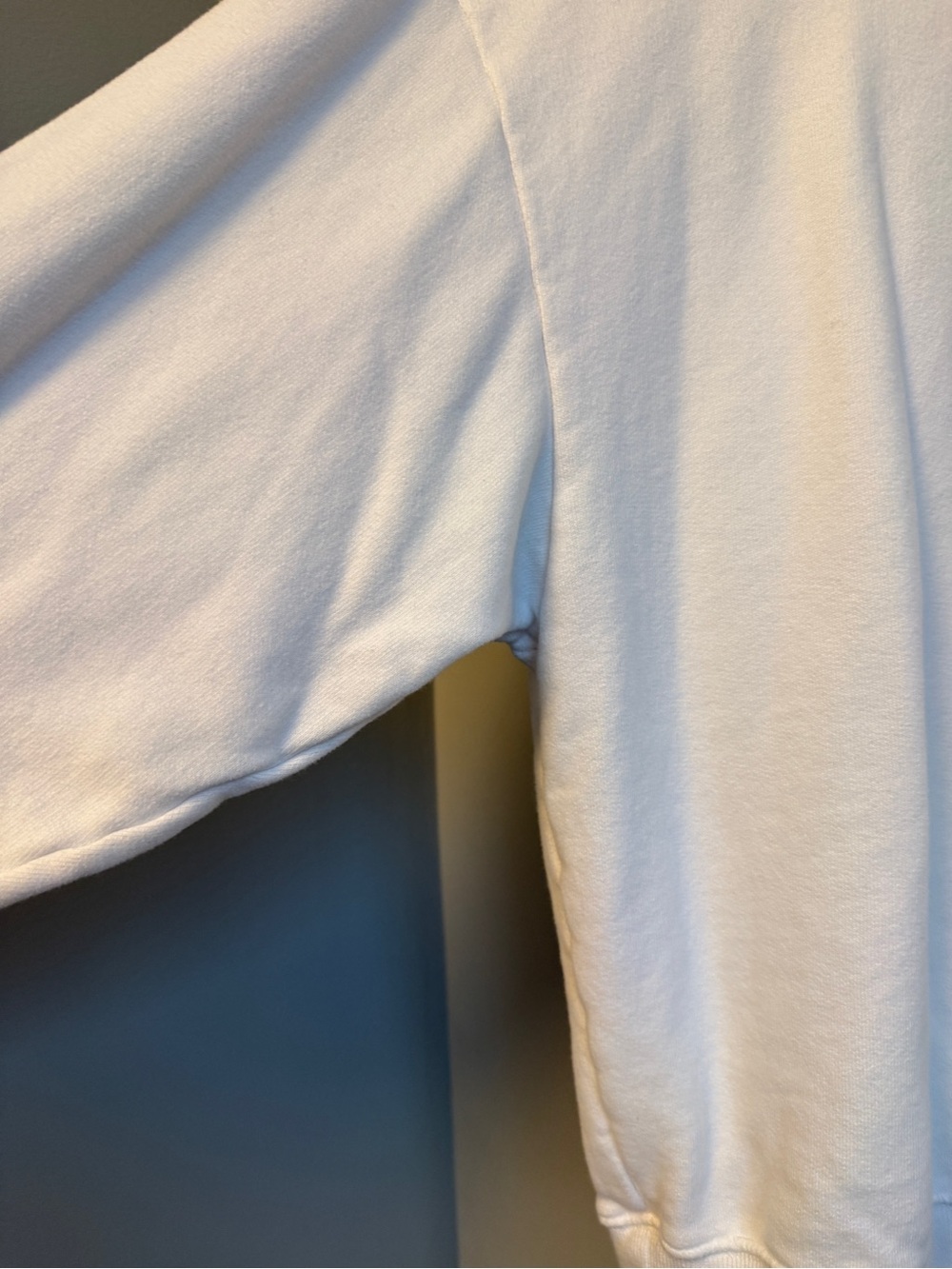 Aerie Offline Throw-Back Oversized Fleece Crewneck Sweatshirt Small White - Picture 5 of 8